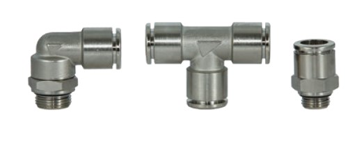Nickel-plated brass push-in fittings Nickel-plated brass push-in fittings