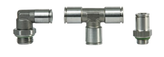 Push-in fittings brass nickel-plated with T.E.A. Surface treatment Push-in fittings brass nickel-plated with T.E.A. Surface treatment